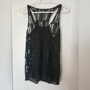 Black Lace Tank Top